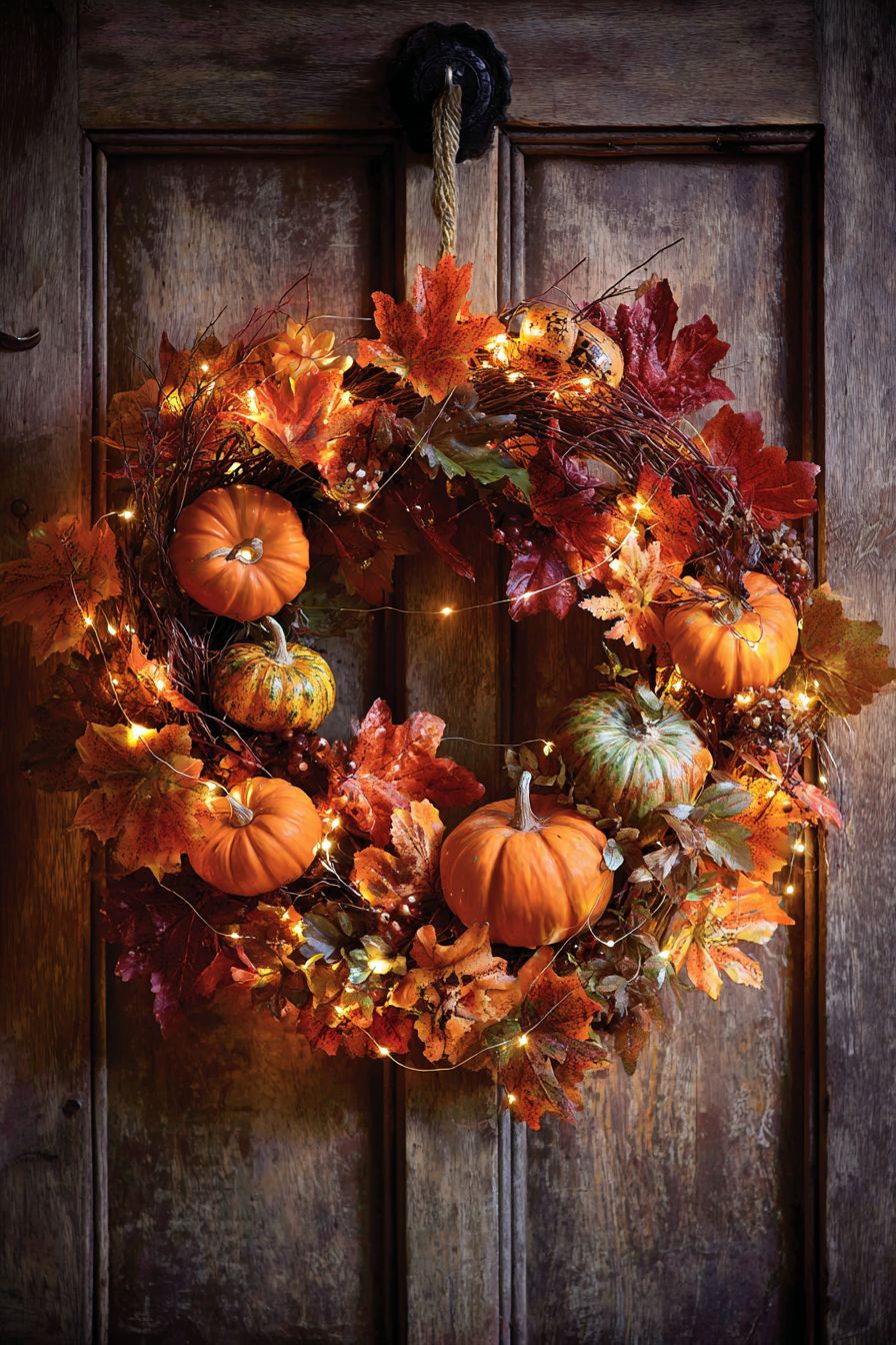 Design a Pumpkin Patch Wreath