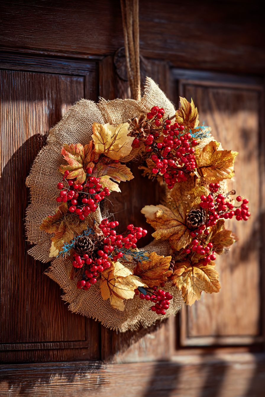 Design a Rustic Burlap Wreath
