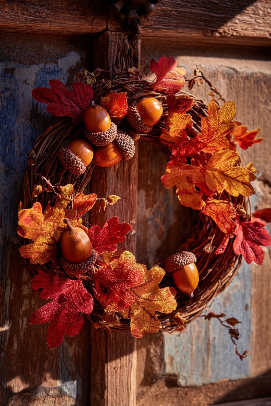Construct an Acorn Accent Wreath