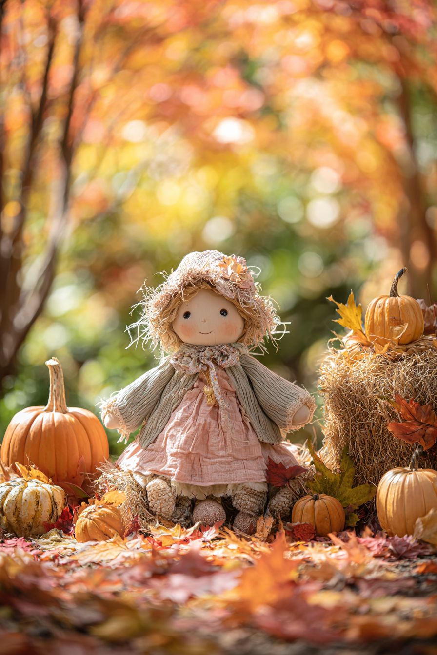 Simple Baby-Themed Scarecrow Displays