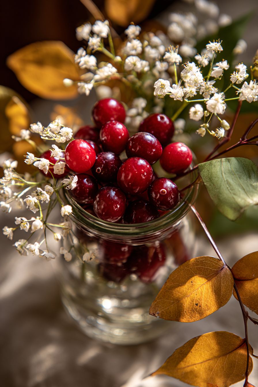 Assemble a Simple Cranberry Vase