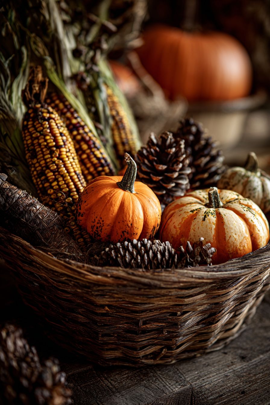 Organize a Harvest Basket Display