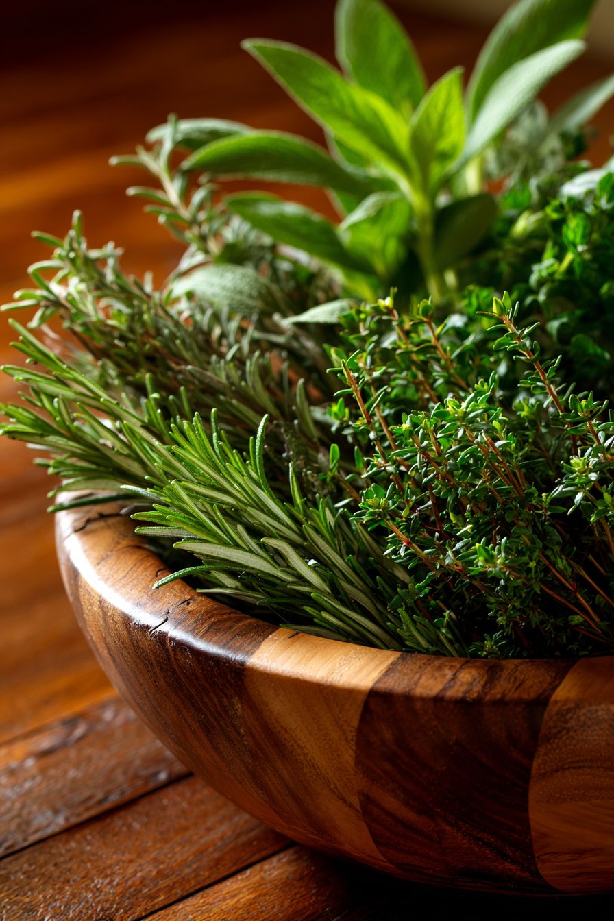 Display a Fragrant Herb Centerpiece