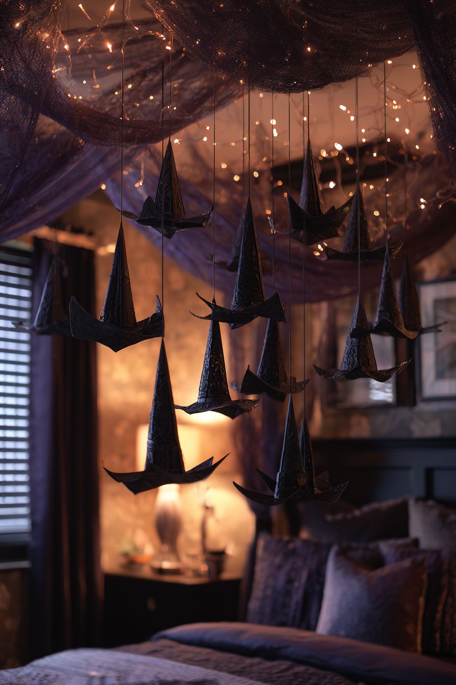 Hang a Witch Hat Mobile