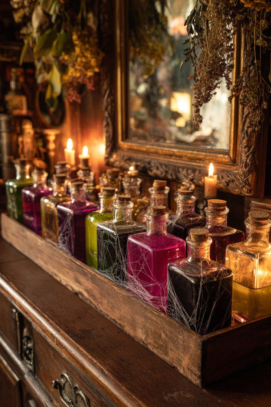 Set Up a Potion Bottles Display