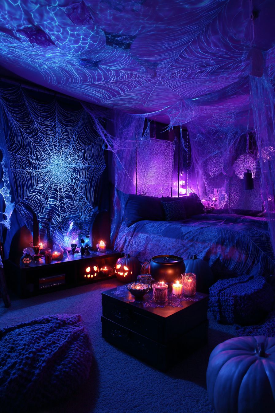 Create a Glow with Black Light Bulbs