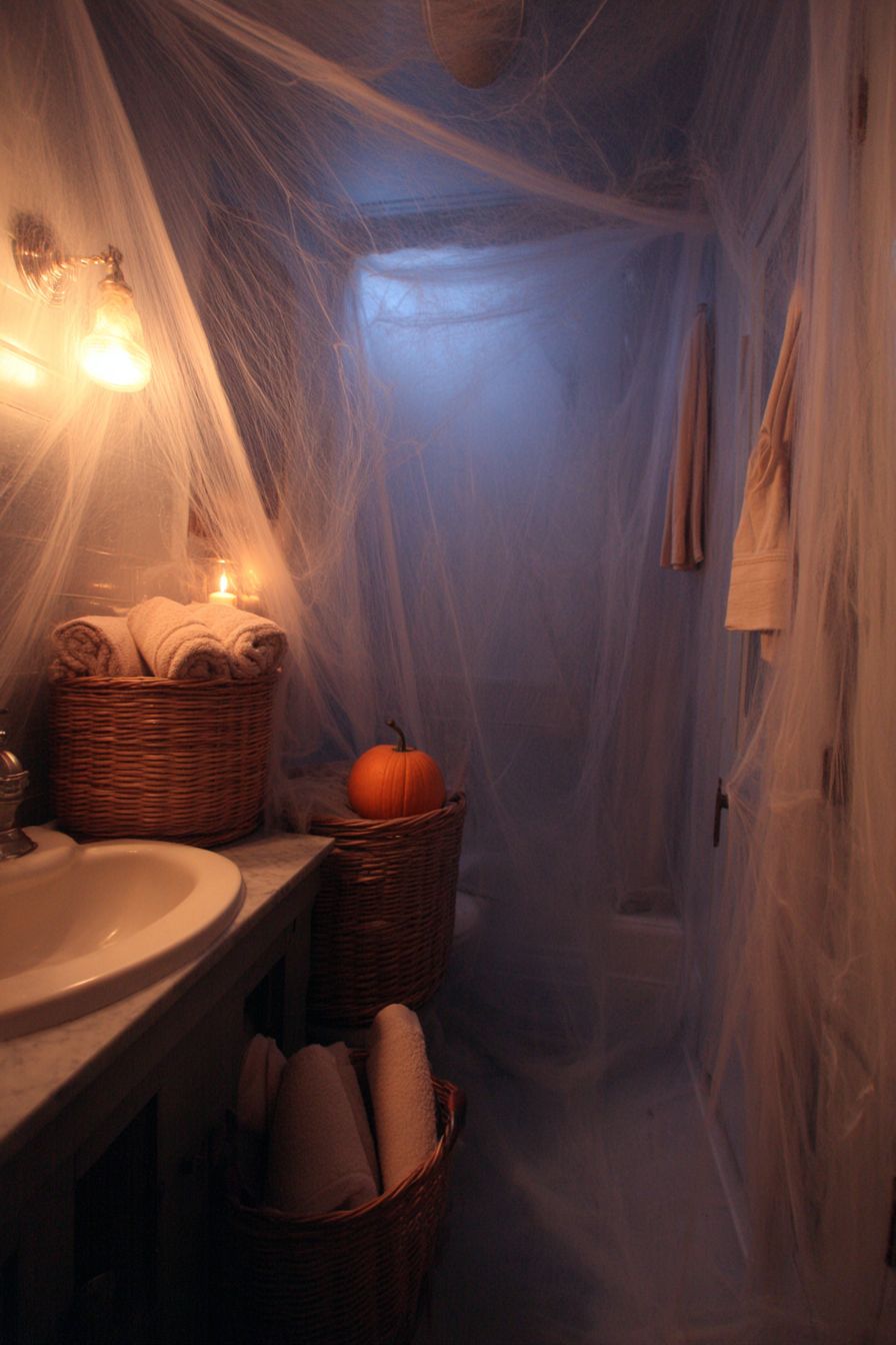 Organize Towels in Ghostly Baskets