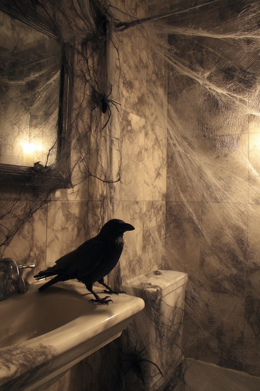 Transform Toilet Lid with Scary Stickers