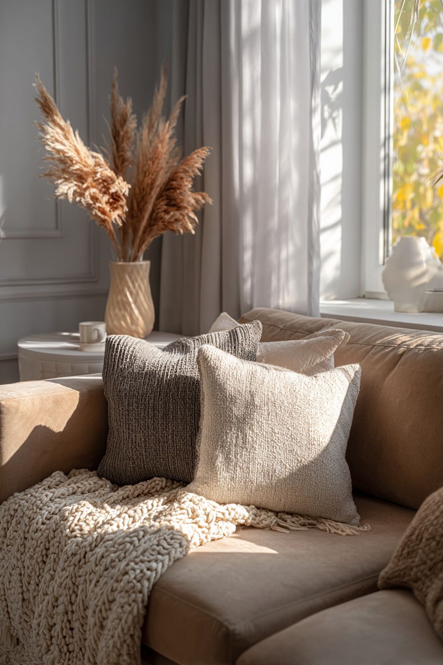 Embrace Warm Neutrals with Cushions