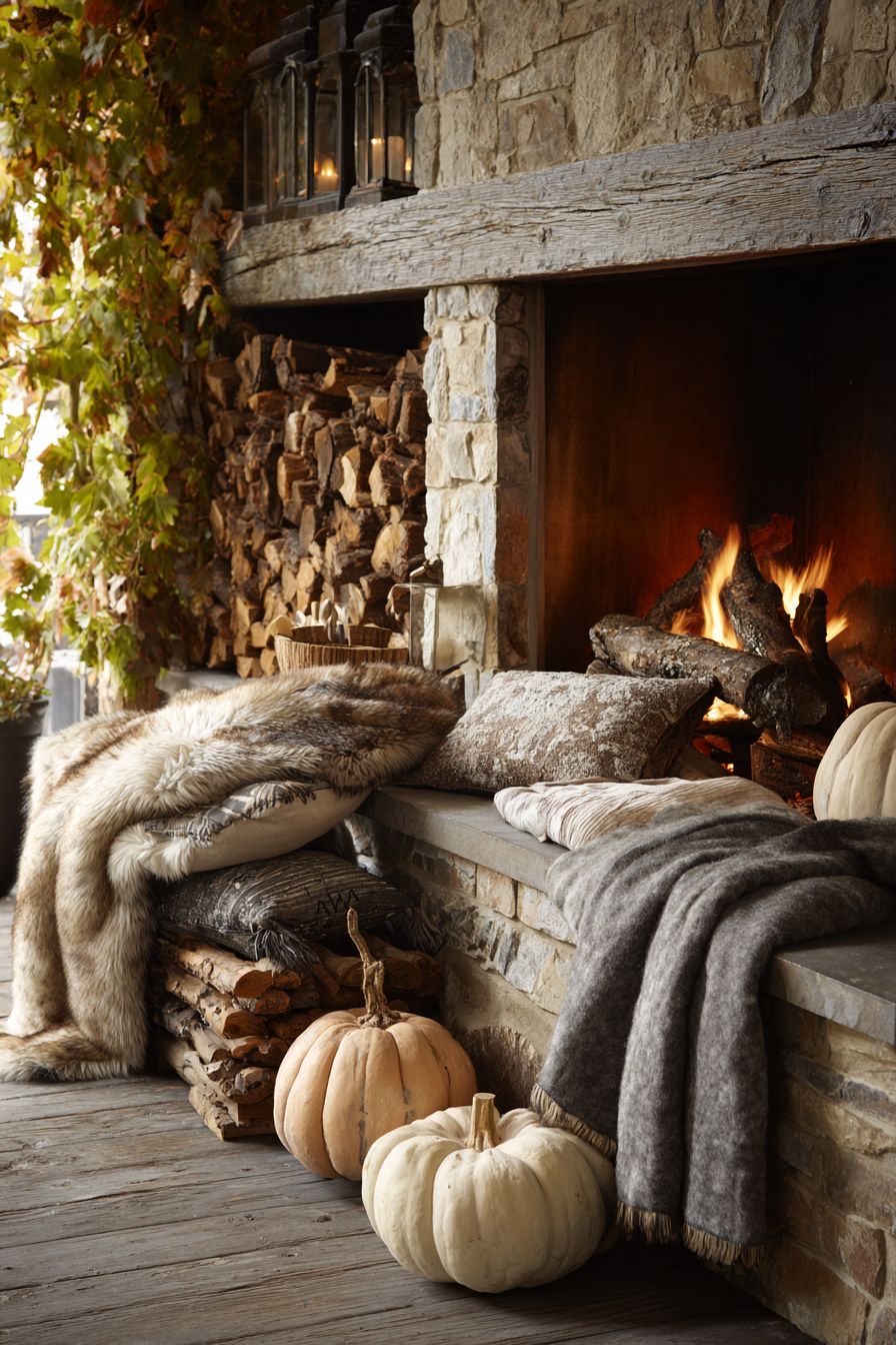 Highlight the Hearth with Firewood