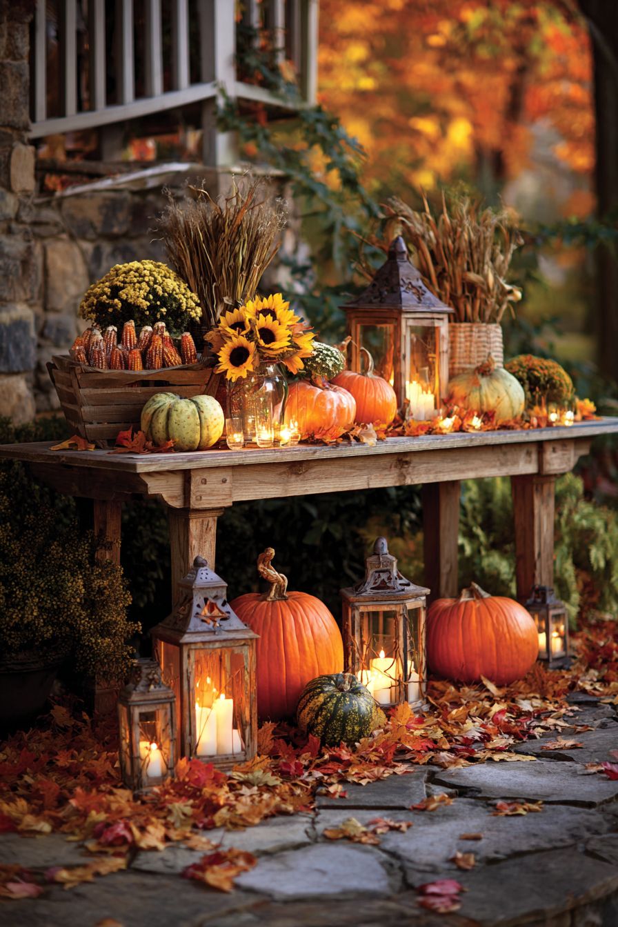Set Up a Harvest Display Table