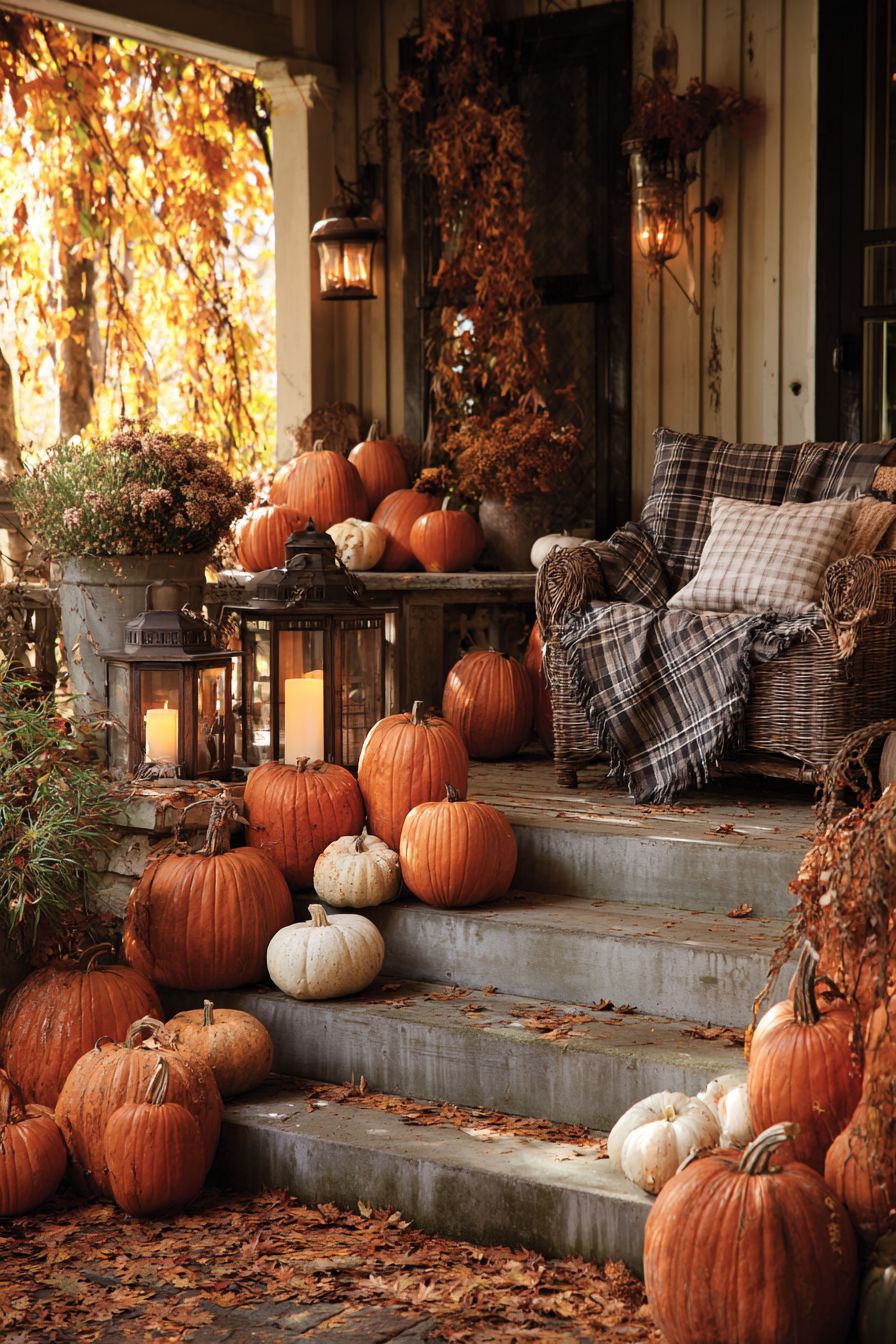 Arrange Pumpkins for a Festive Feel
