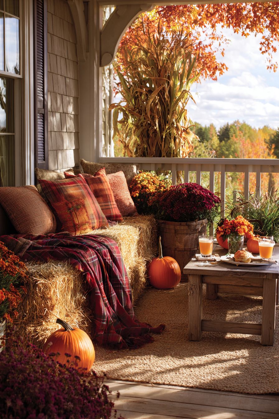 Use Hay Bales for Extra Seating