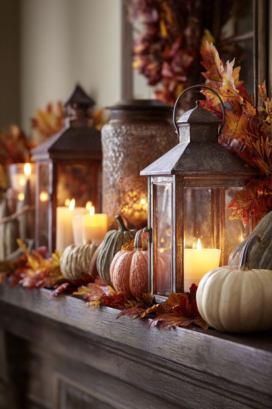 Set Up A Rustic Lantern Display