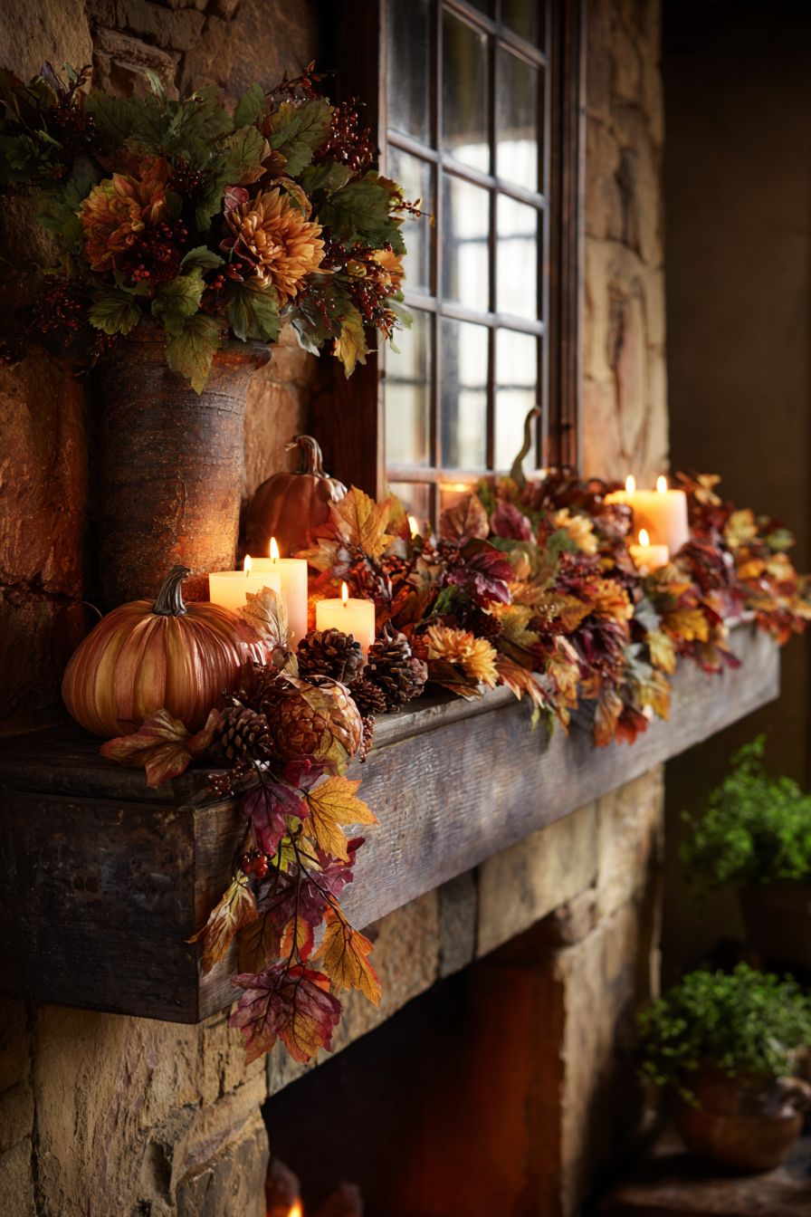Use Autumn Garland Accents