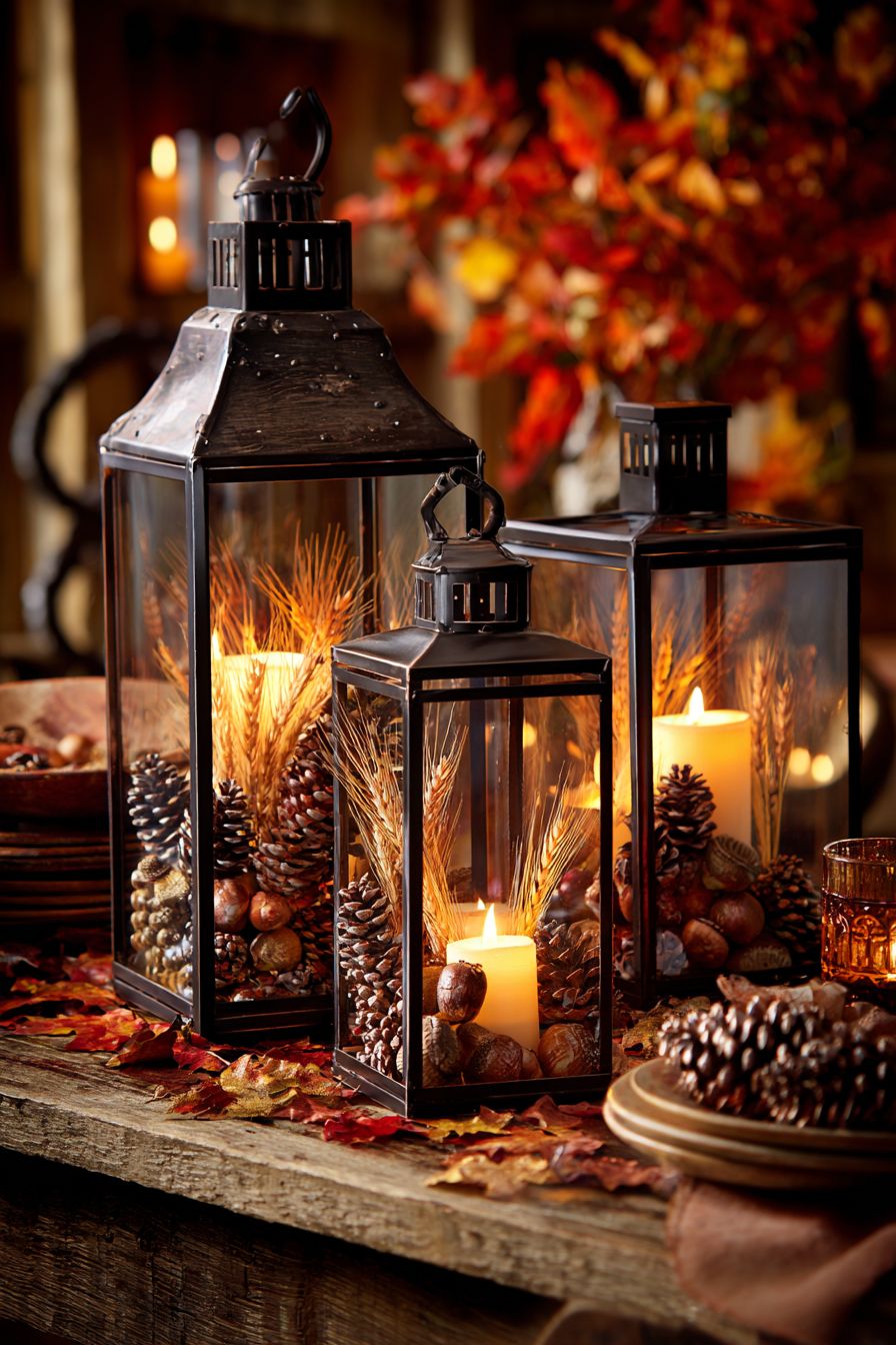 Stuff Lanterns with Natural Elements