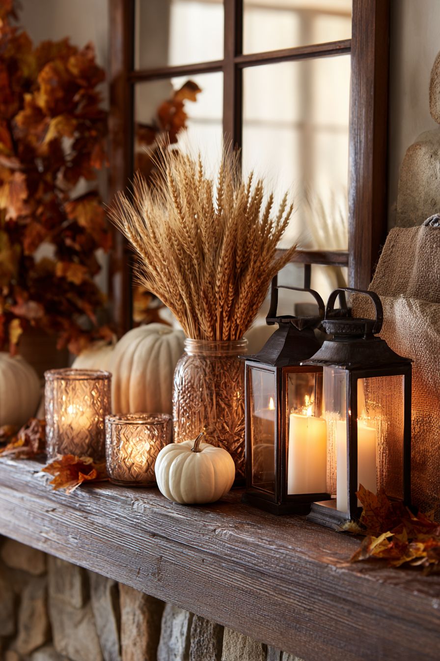 Set Up a Wheat Bundle Centerpiece