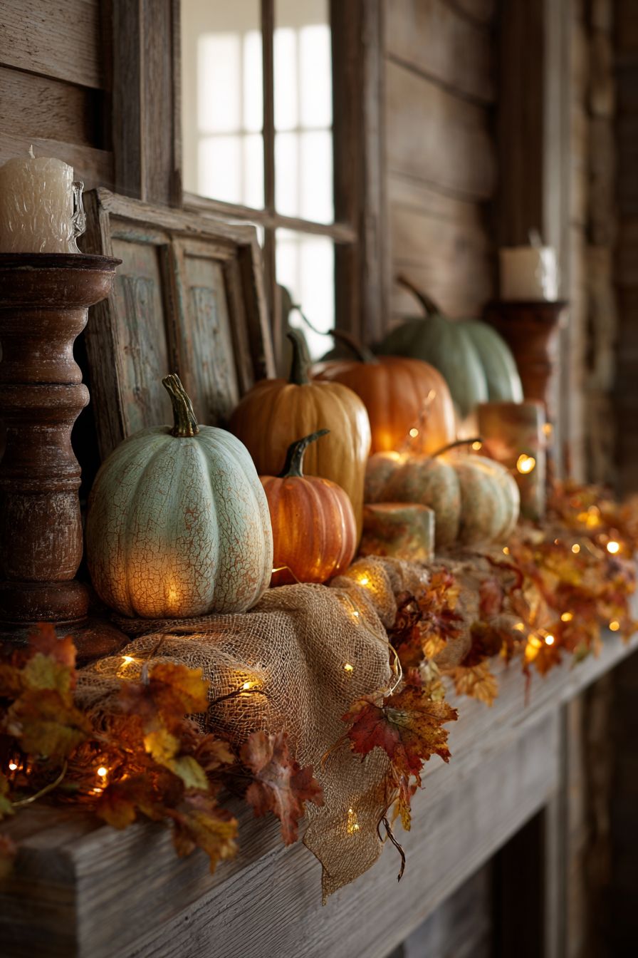 Use Burlap Garland for Texture