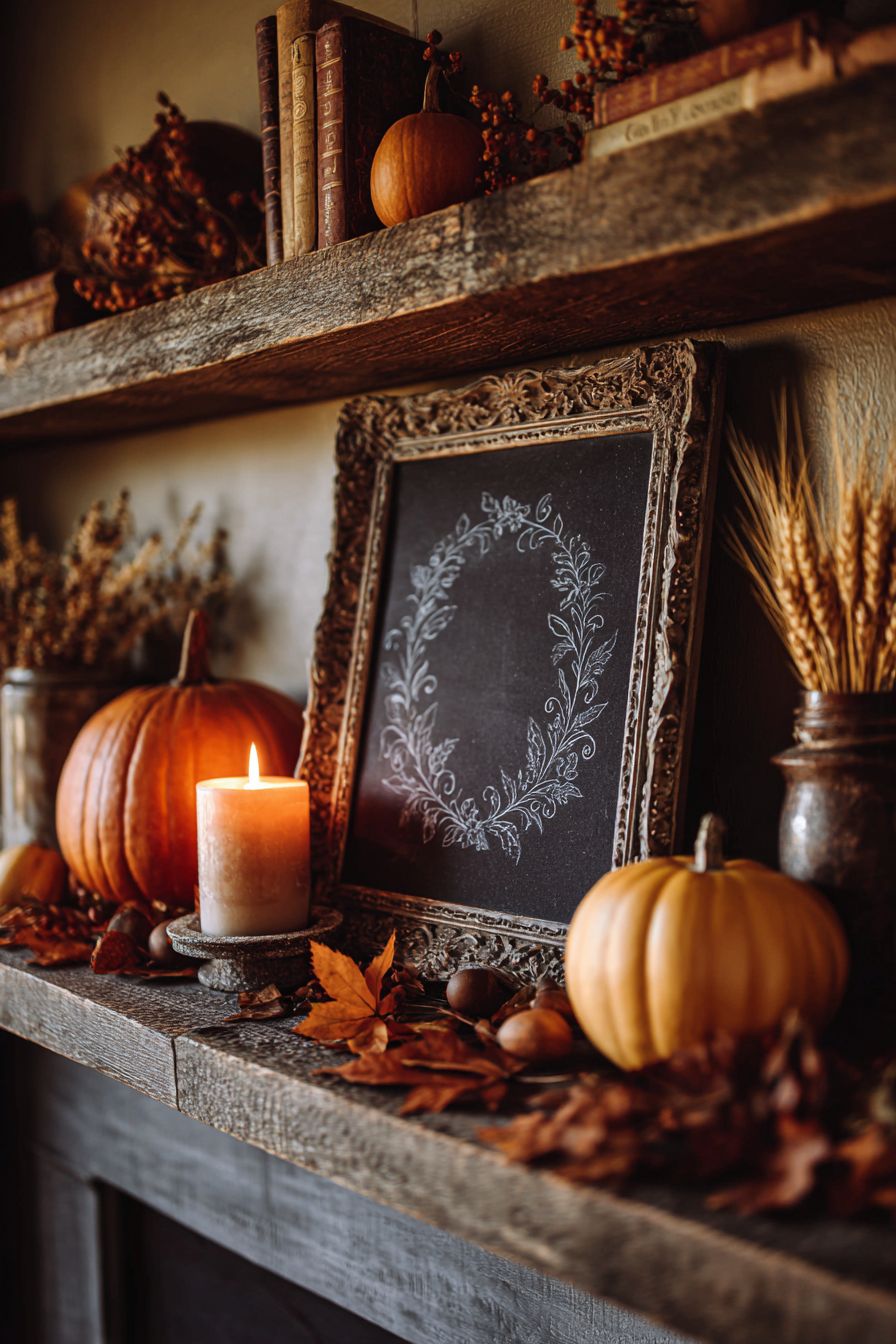 Feature a Seasonal Chalkboard Message