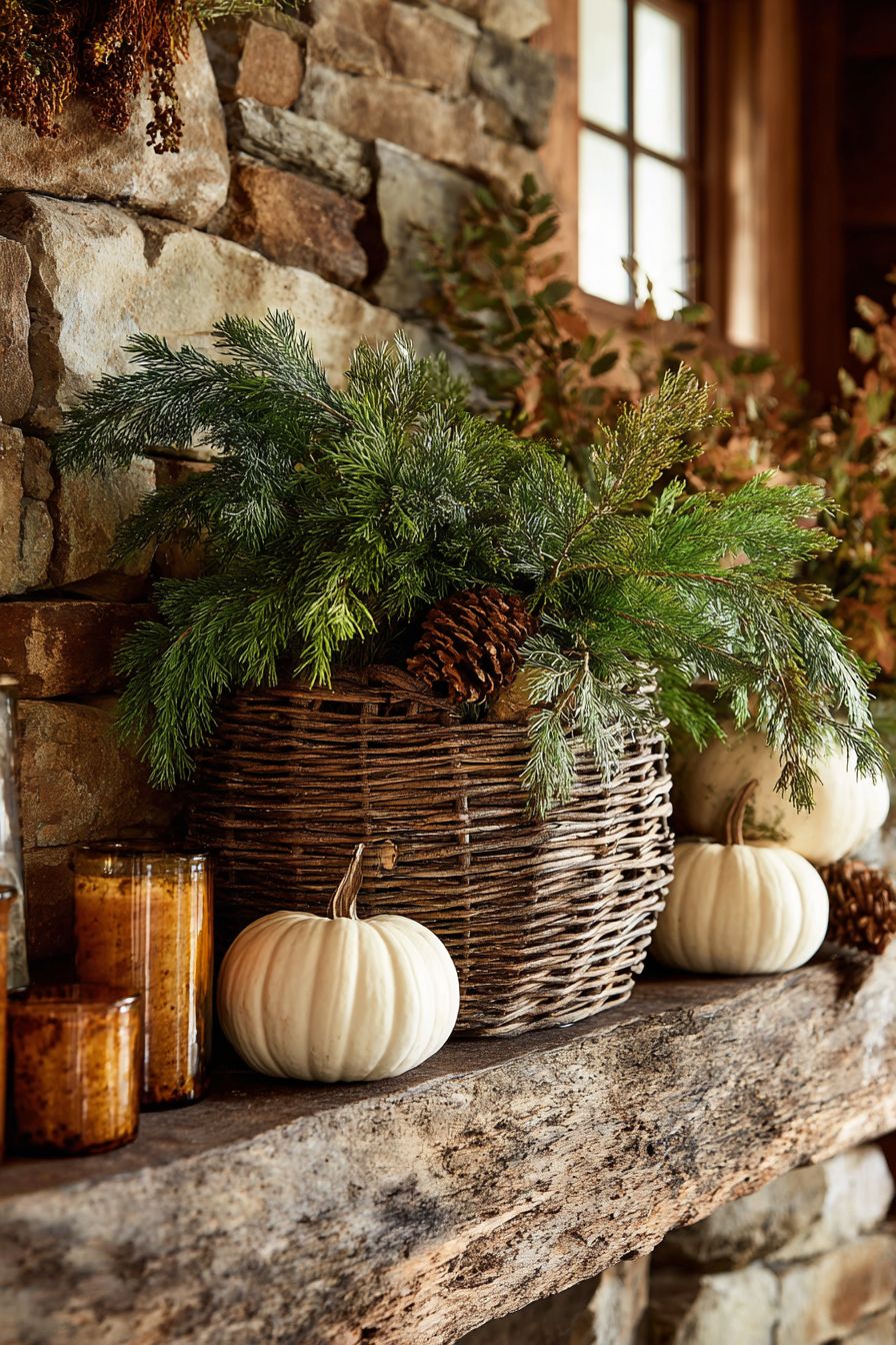 Integrate a Basket of Pine Branches