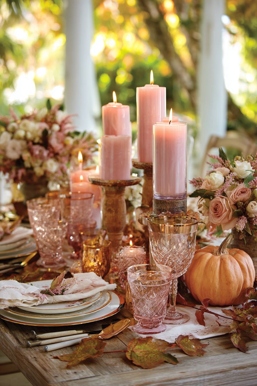 Decorate with Pink Candles