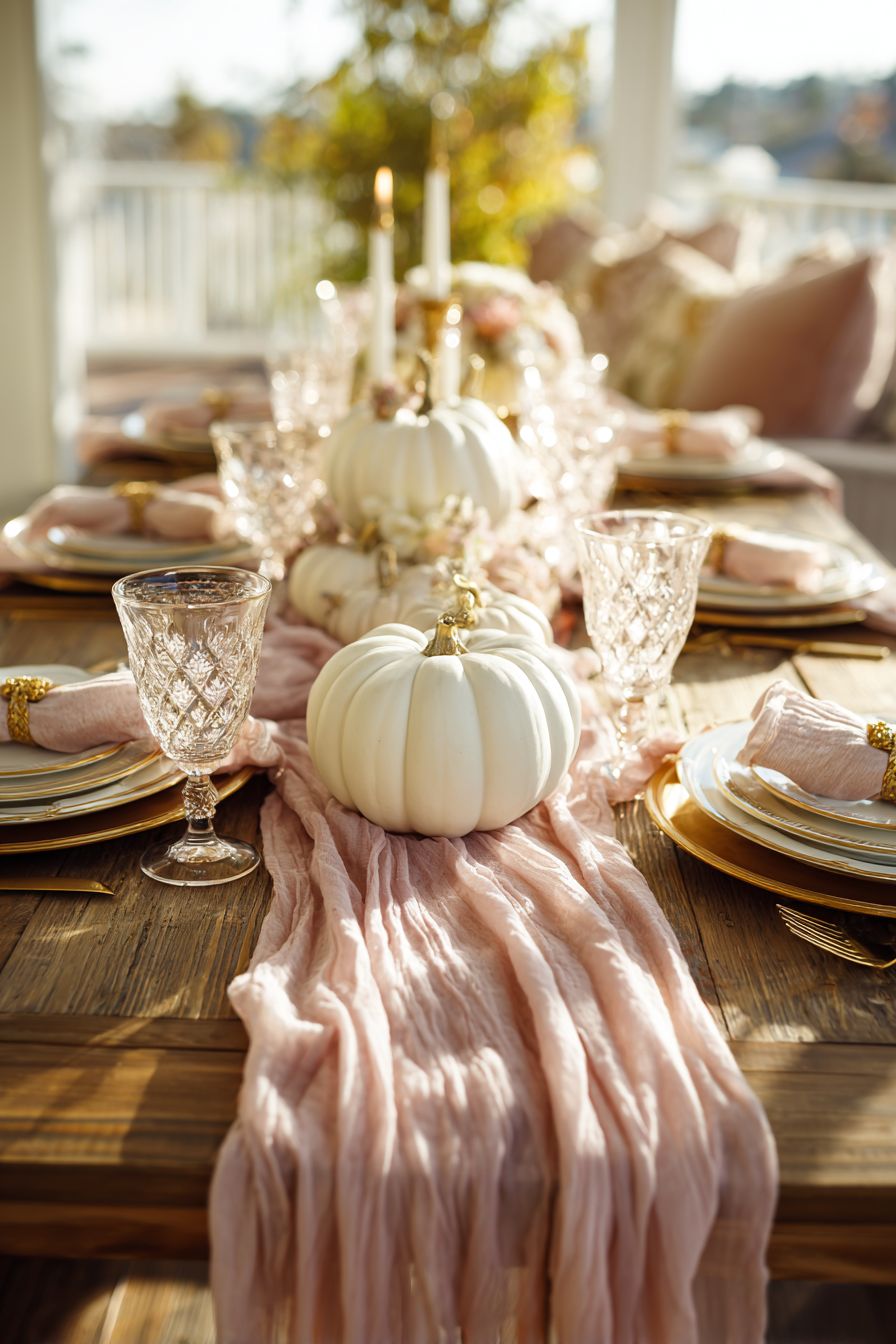 Use Pink Table Runners