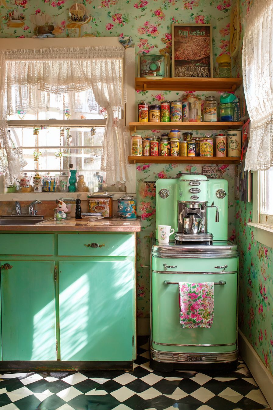 Include a Retro Coffee Machine