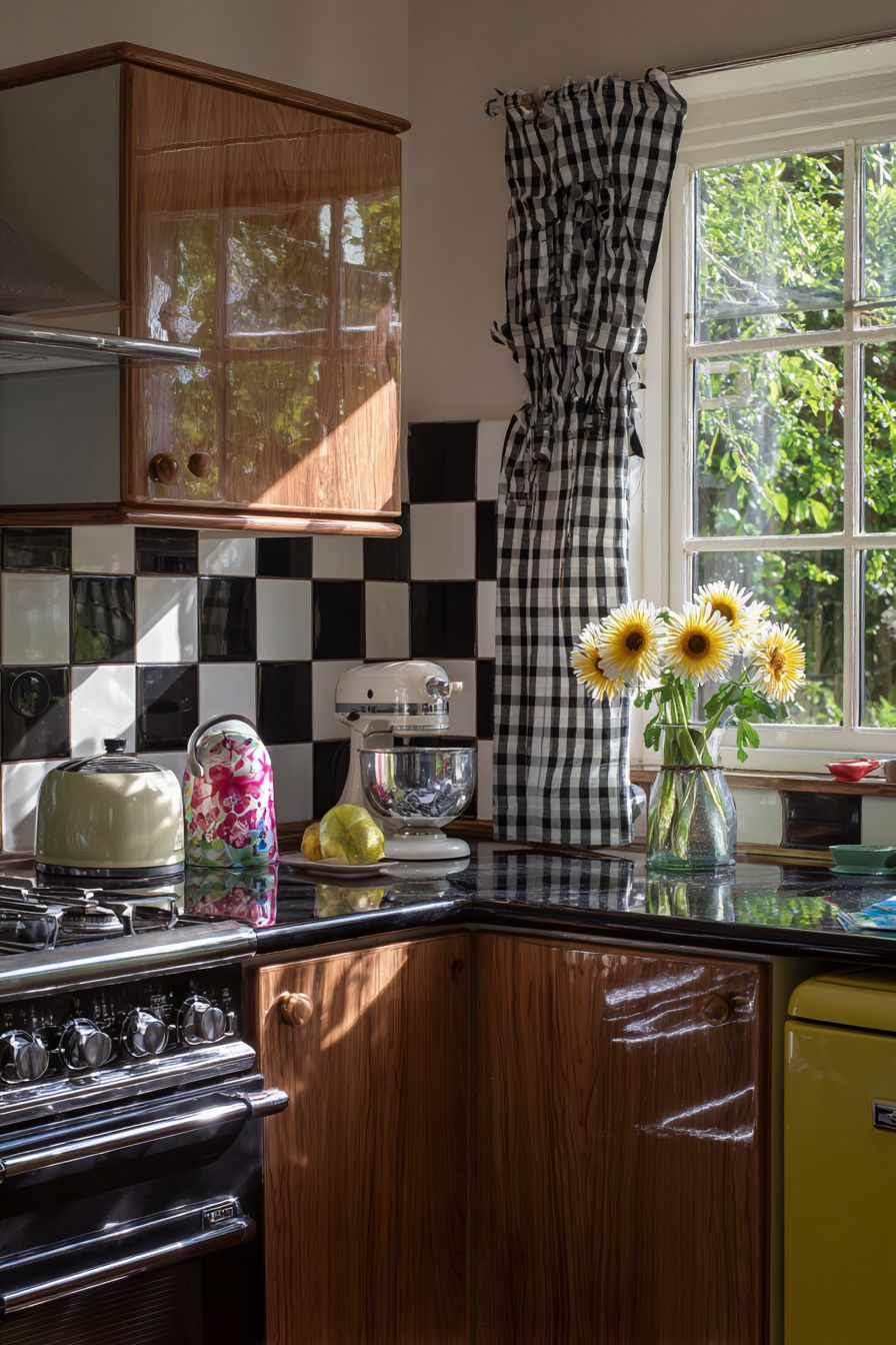 Use Checkerboard Backsplash