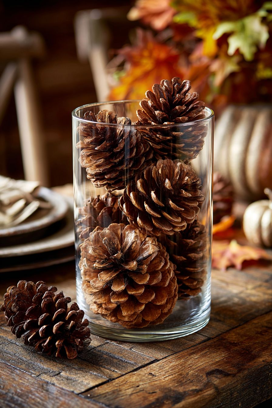 Stack Cinnamon-Scented Pinecones