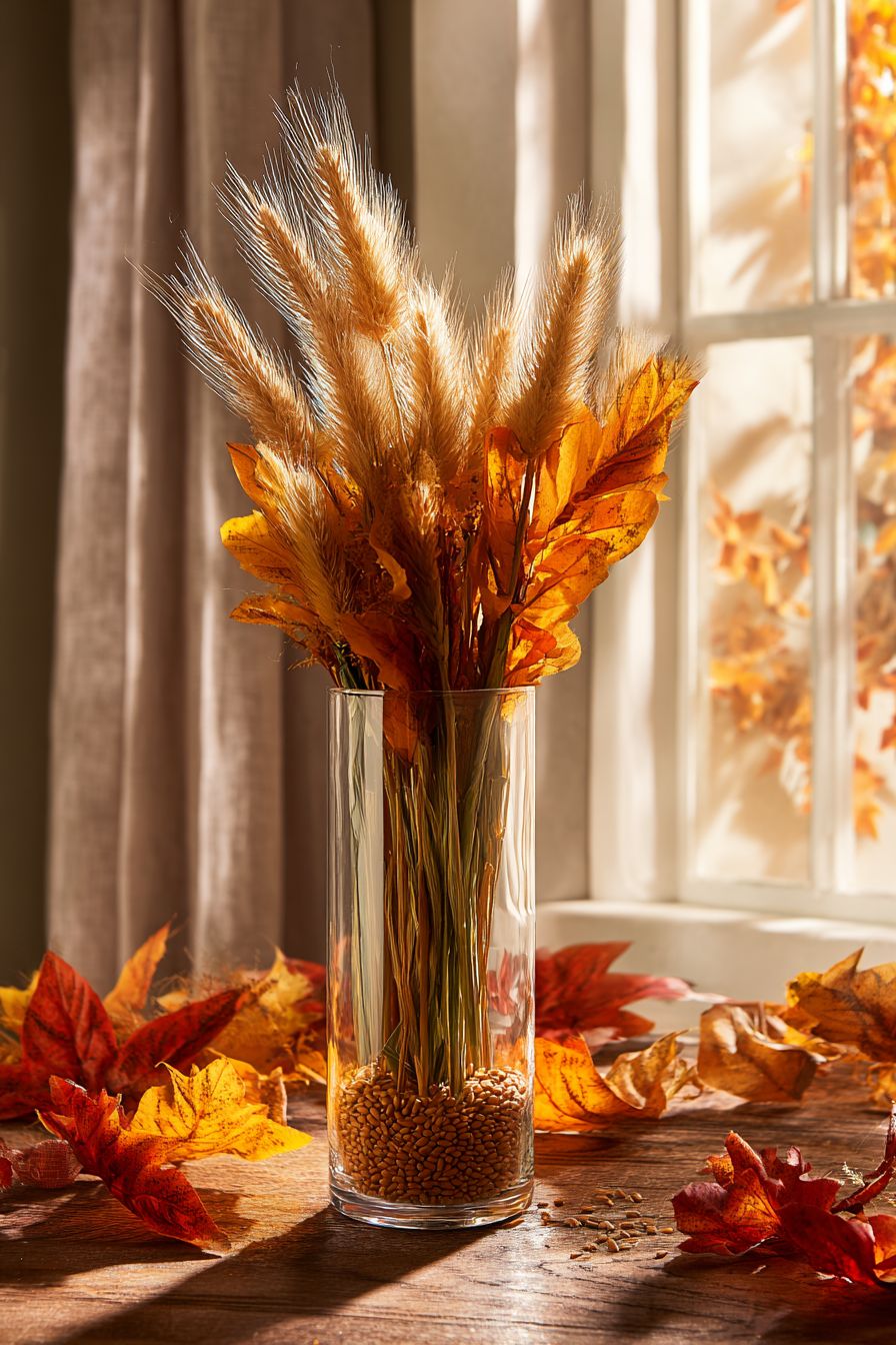 Host Ornamental Wheat and Millet Arrangement