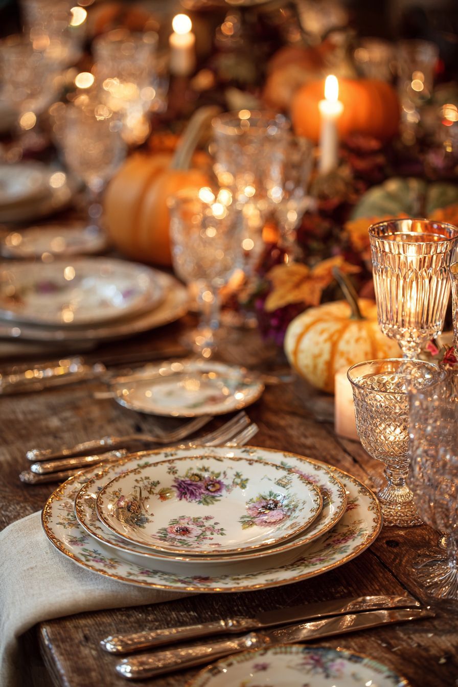 Add Charm with Vintage Dinnerware