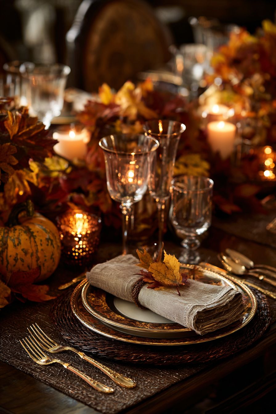 Brighten with Fall Foliage Centerpieces