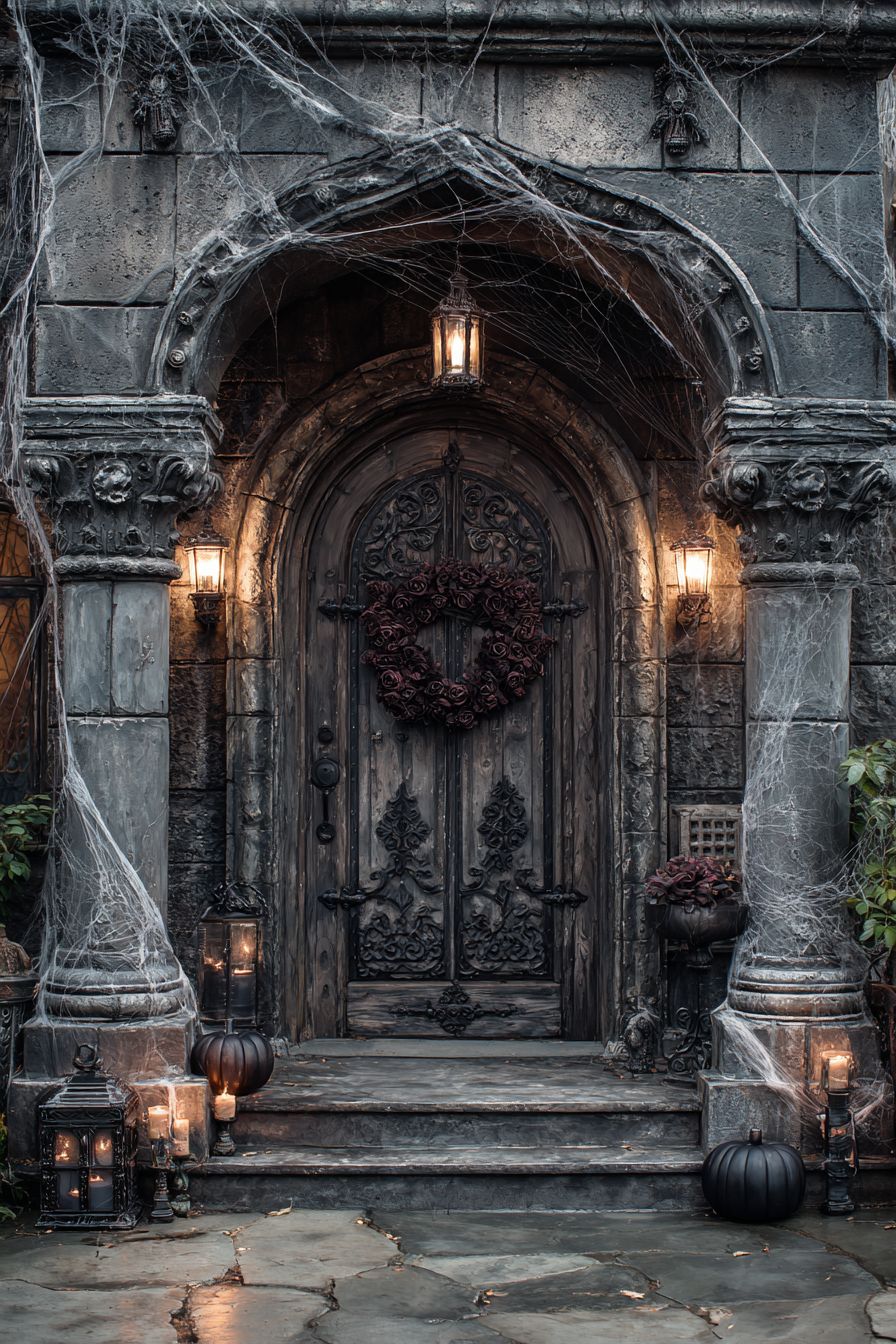 Fashion a Gothic Manor Door Facade
