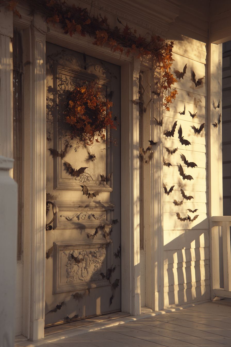 Hang Bats in Flight on Door