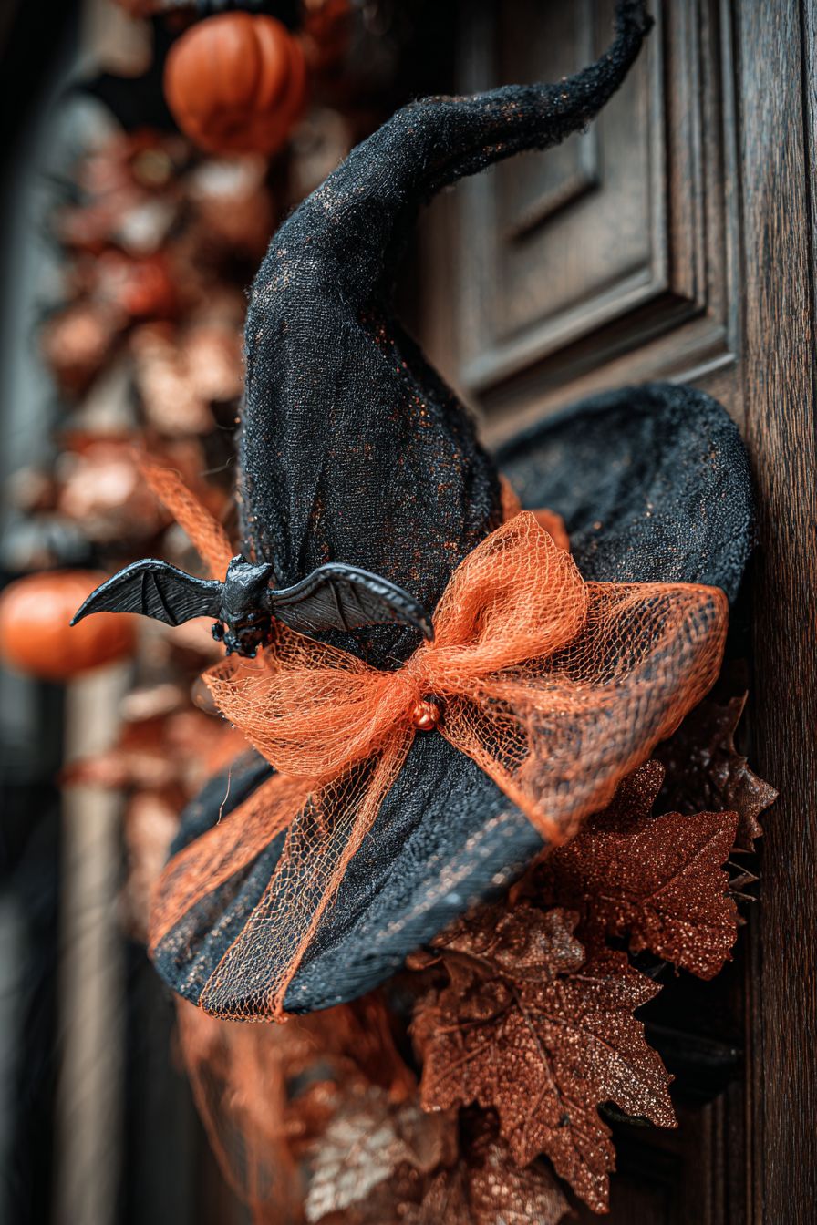 Set Up a Bewitching Hat Wreath