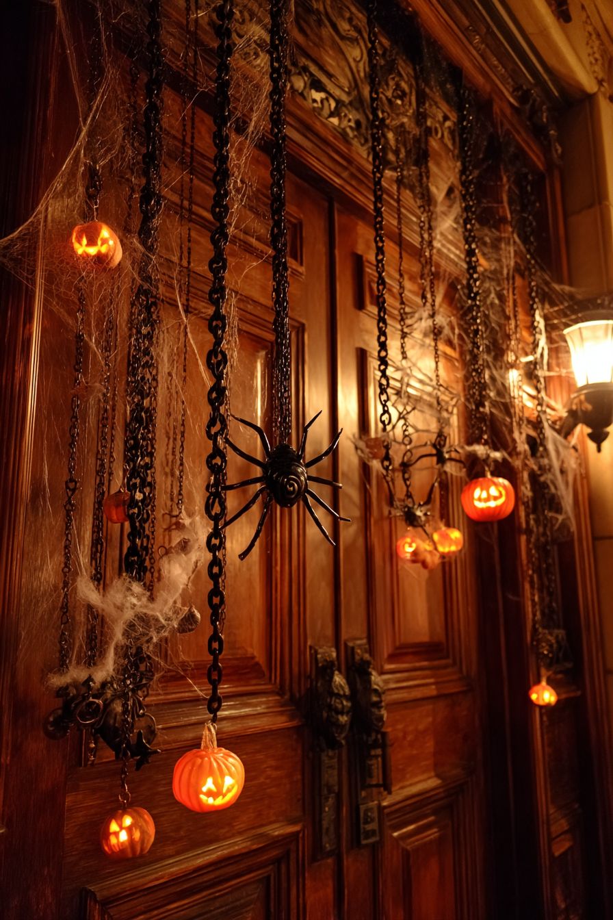 Arrange Dangling Chains with Decorations