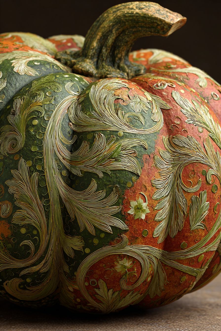 Design a Camouflage Pumpkin with Earthy Hues