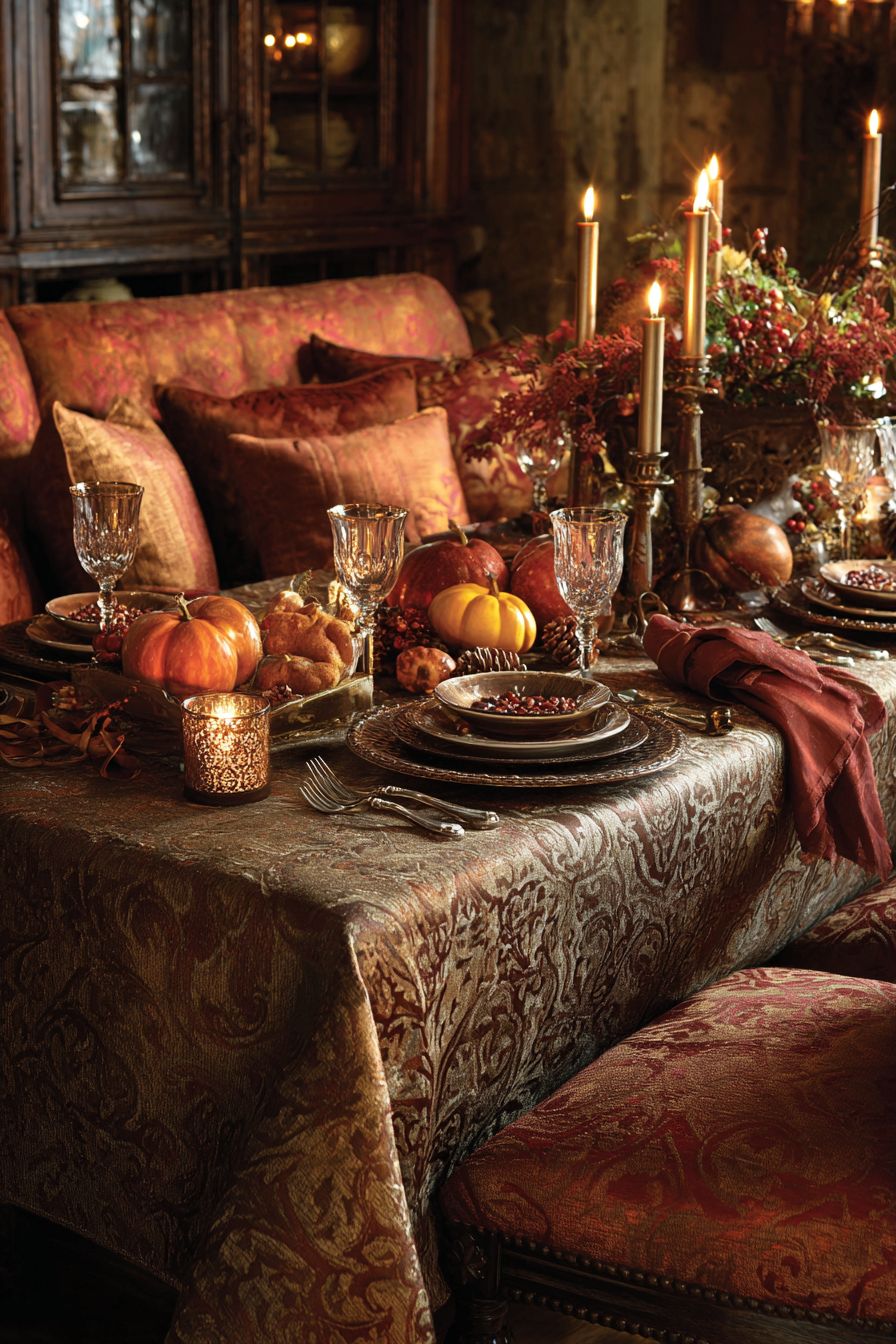 Lay Out Textured Tablecloths