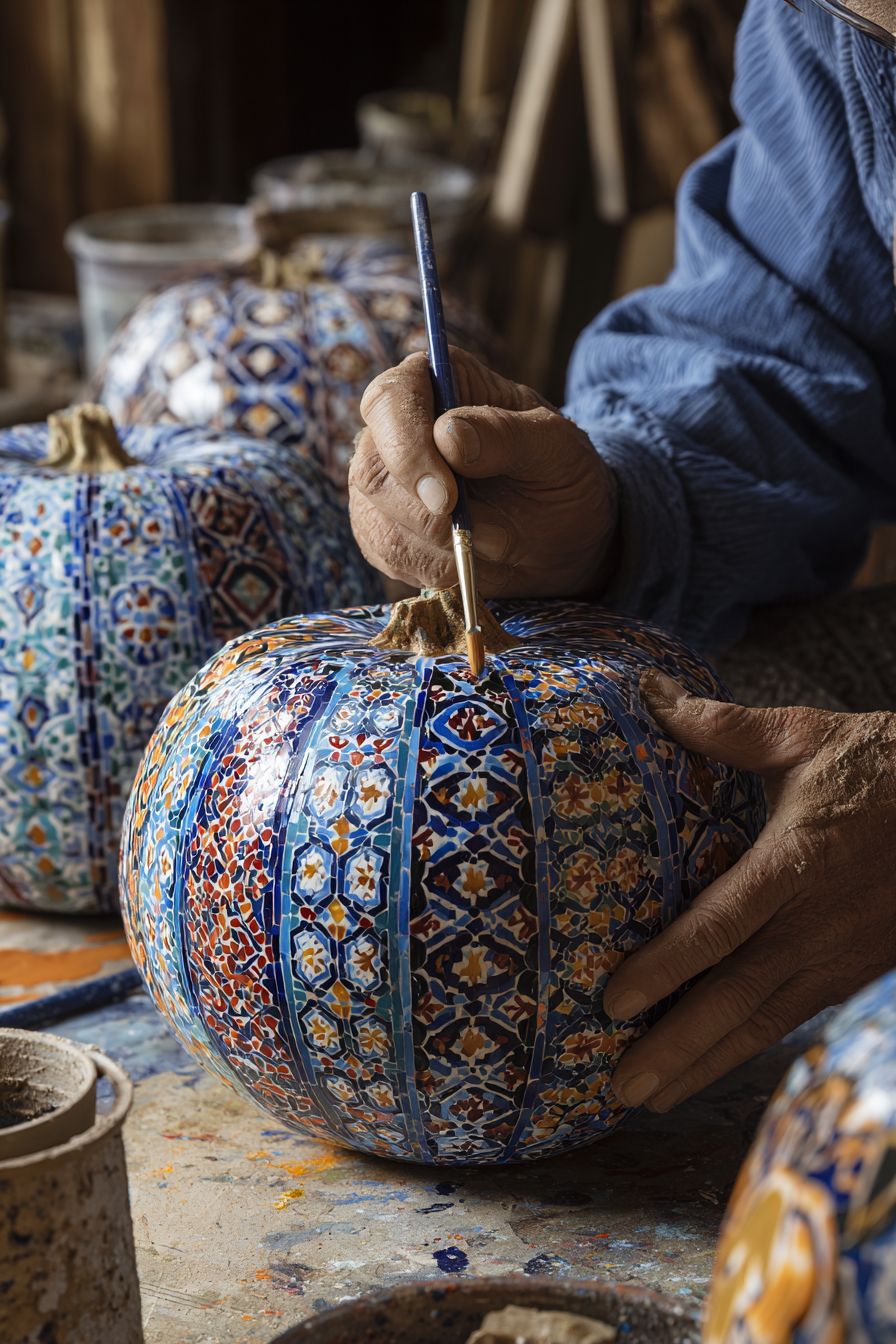 Paint Intricate Mosaic Tiles