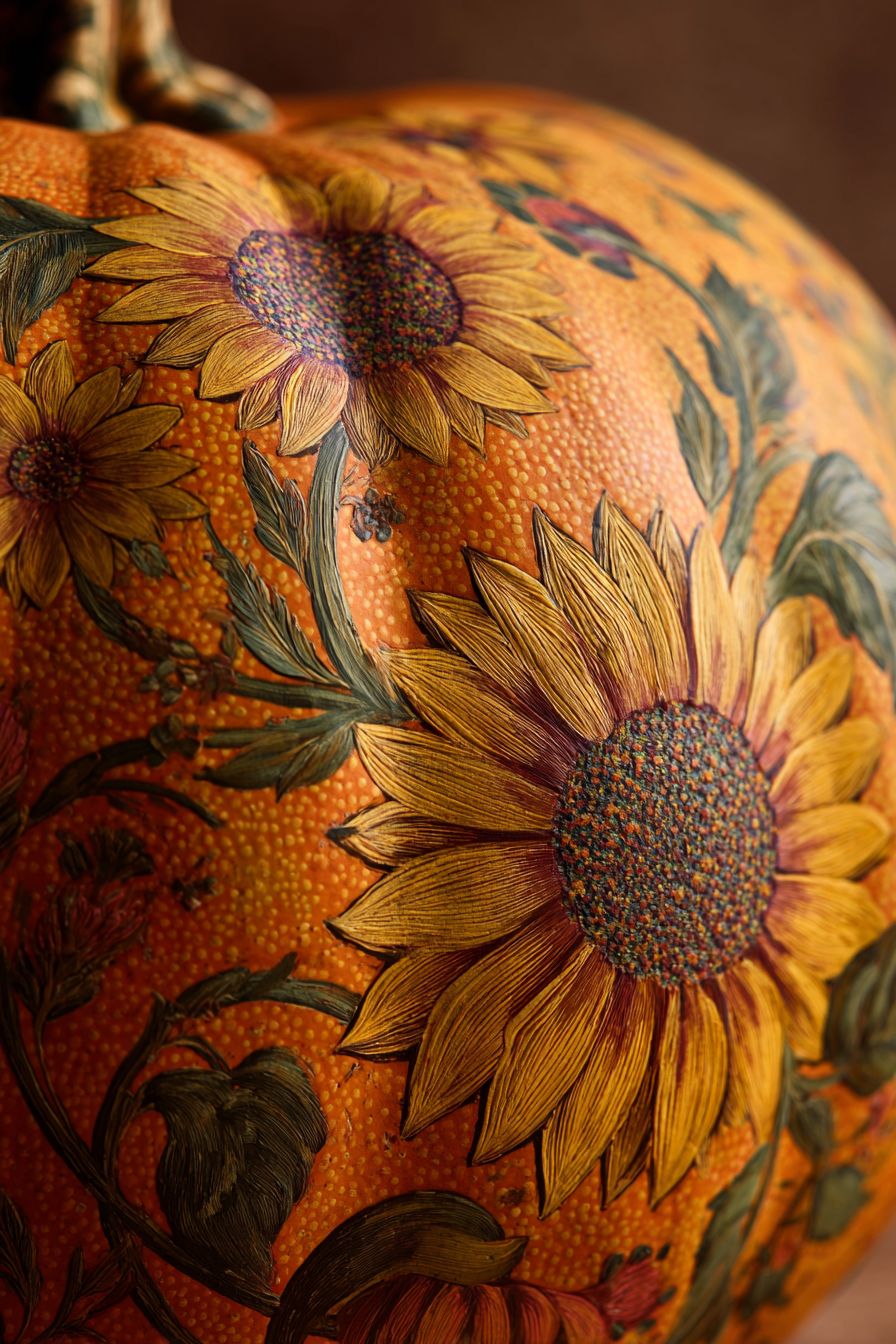 Design Antique Sunflower Motifs