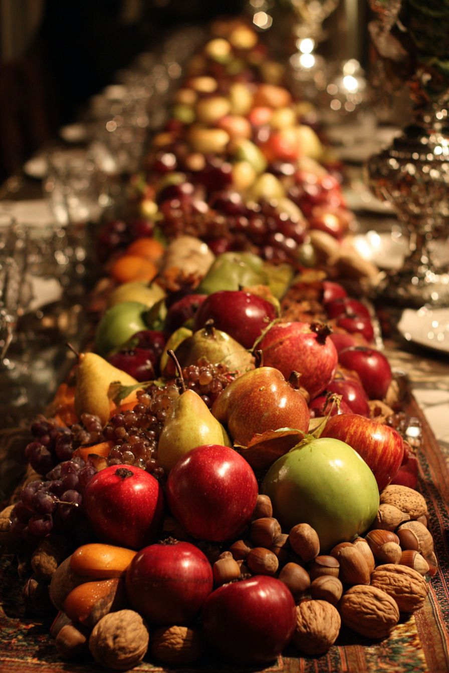 Layer a Fruit and Nut Table Spread