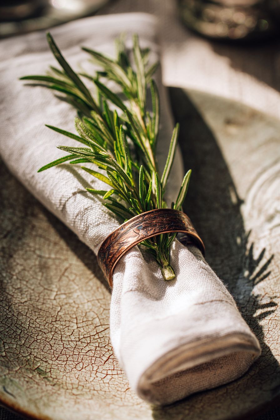 Organize Herb Sprig Napkin Holders