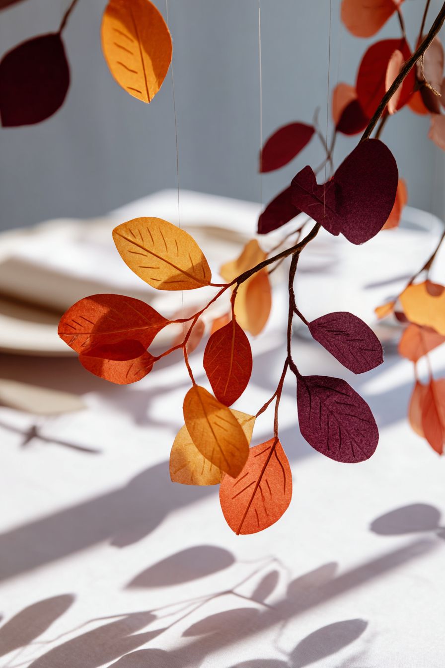 Design Paper Leaves Hanging Decor