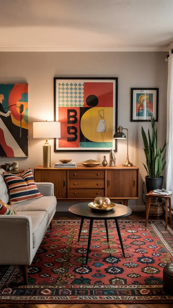 Vintage Apartment Living Room Design