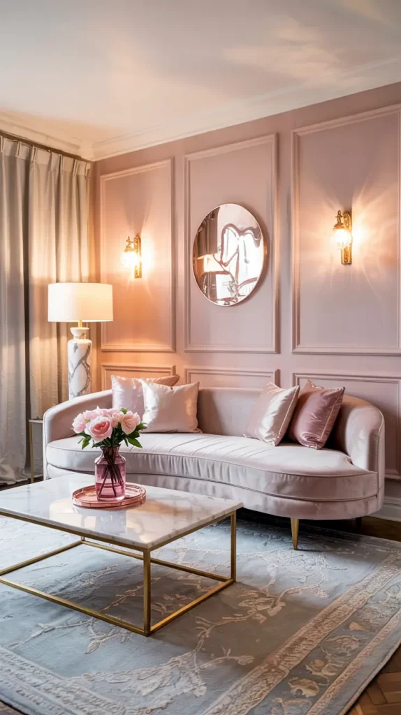 Feminine Apartment Living Room Design