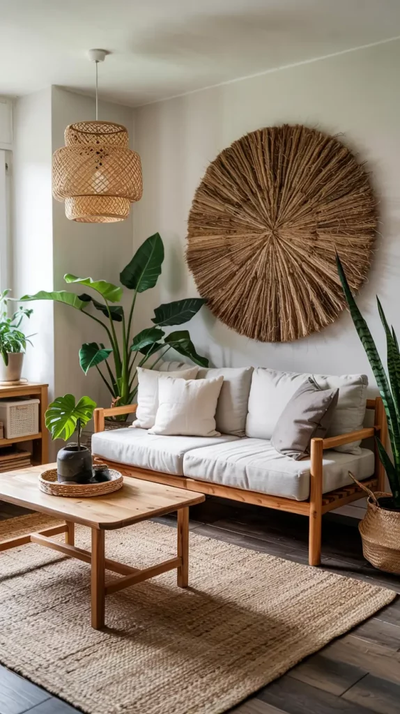 Eco-Friendly Apartment Living Room Design