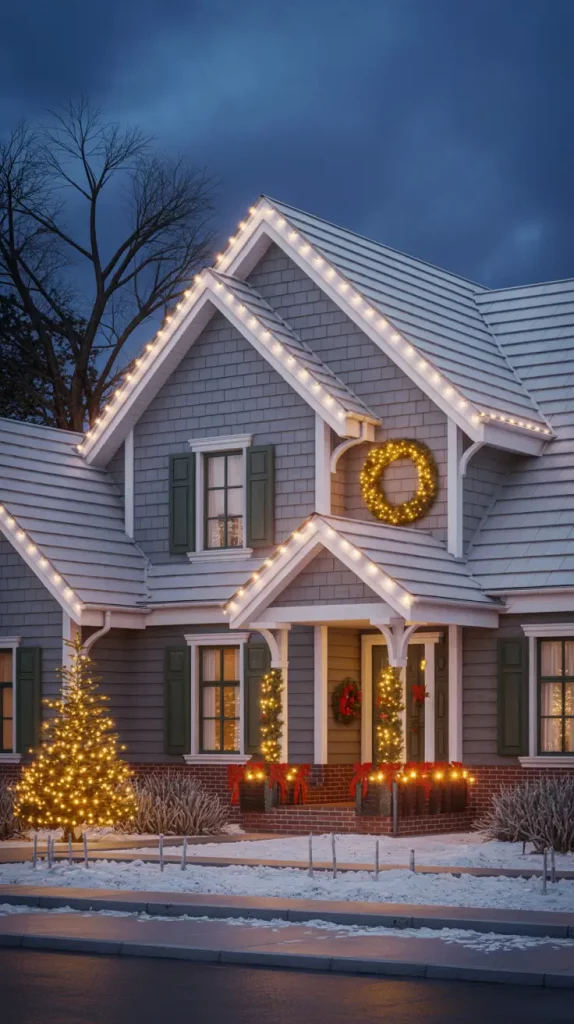 Warm White Christmas Lights: Modern Indoor & Outdoor Décor Ideas For A Cozy, Elegant Holiday Home