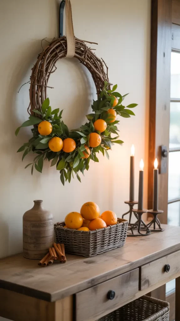 Rustic DIY Christmas Wreath with Natural Materials