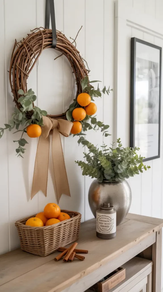 Country Style Rustic Christmas Wreath