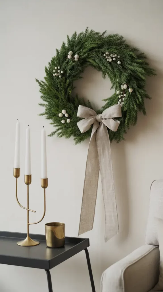 Simple Evergreen Christmas Wreath